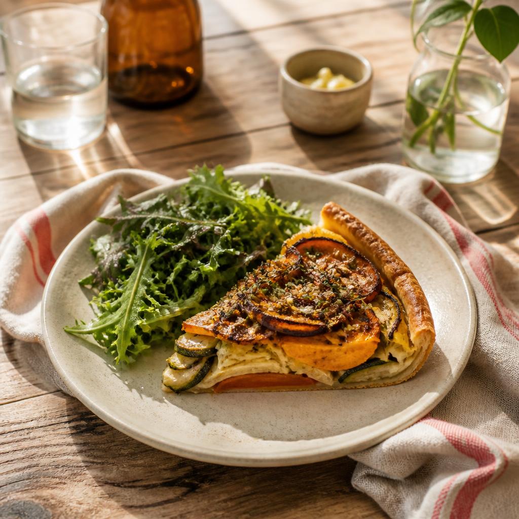 Tarte maison aux légumes de saison